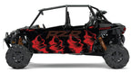2019 - 2022 Polaris RZR Turbo S Velocity 4 Door  Graphics Kit DB-2 Beast Red