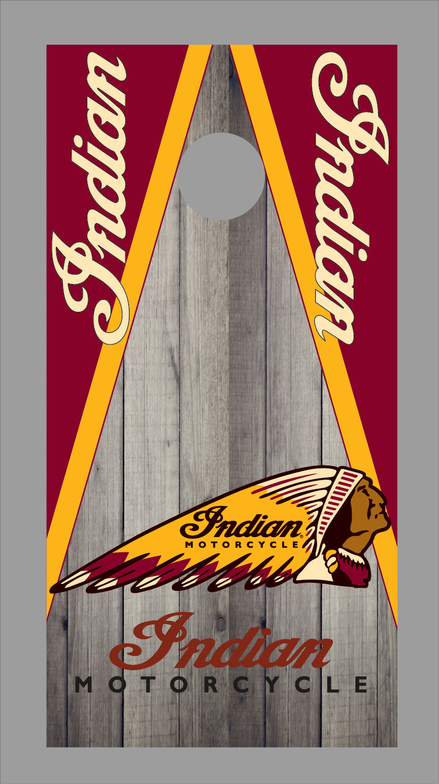 Corn Hole Board Wrap - Indian Motorcycles D2 Set Cornhole