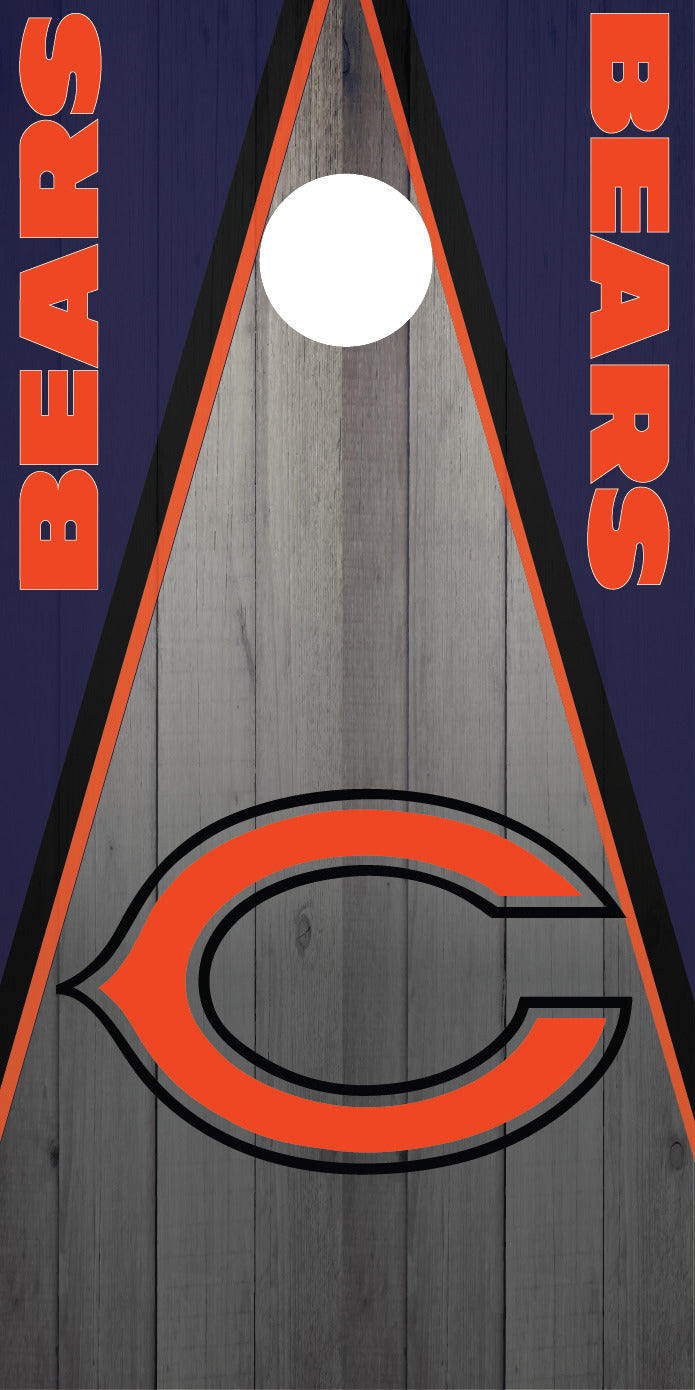 Corn Hole Board Wrap - Chicago Bears D2 Set Cornhole