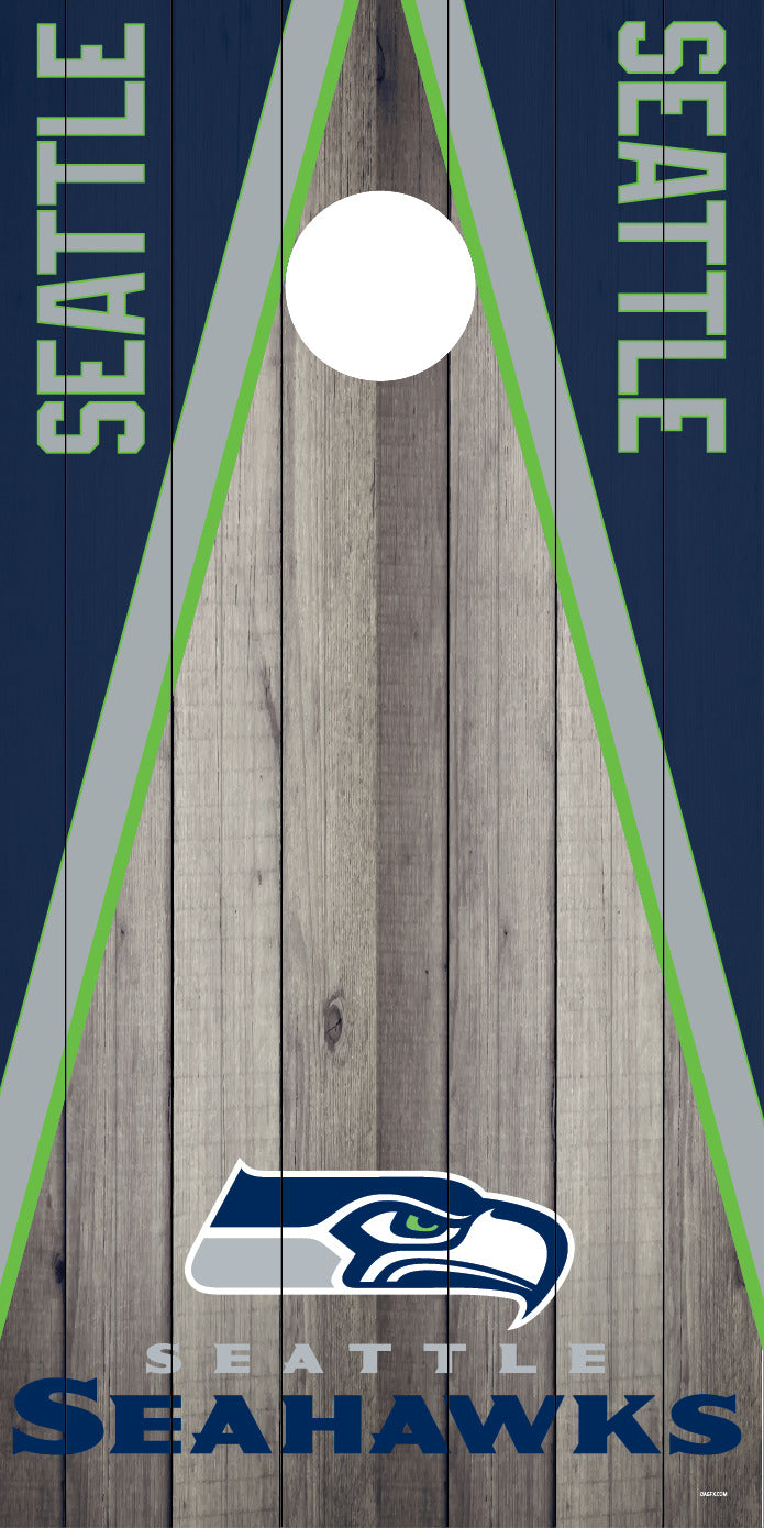 Corn Hole Board Wrap Skin - Seattle Seahawks Cornhole D4