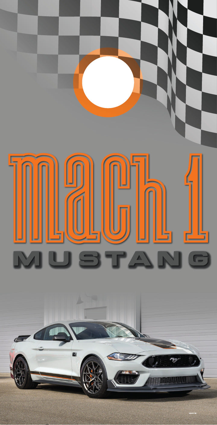 Corn Hole Board Wrap - Mach 1 Cornhole D2 Mustang