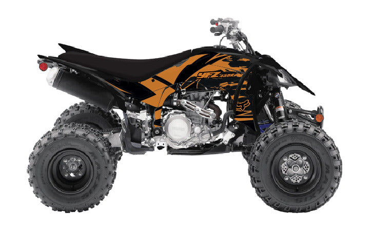 2014 - 2023 OAGFX Yamaha YFZ 450 Graphics Kit D78-3 Orange
