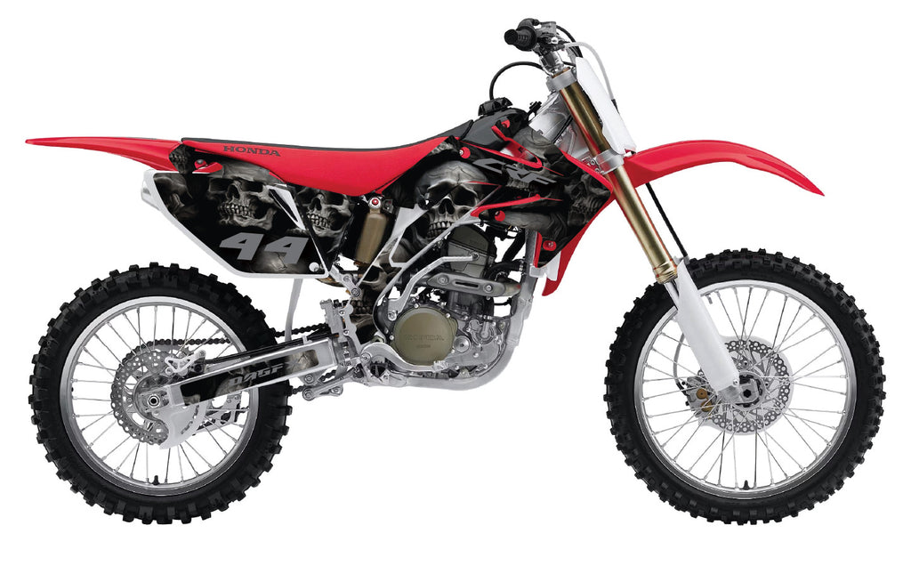 2004-2009 Honda CRF250R Graphics Kit - Pro Ed DSK-1 CRF 250 Stealth Skulls