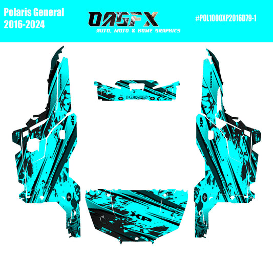 2016 - 2024 Polaris General XP 1000 Graphics Kit D79-1