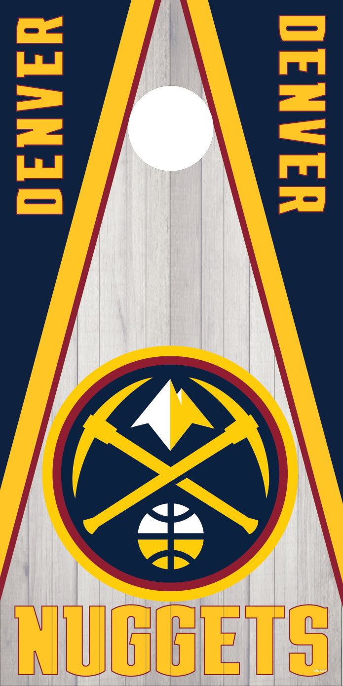 Corn Hole Board Wrap - Denver Nuggets Set Cornhole