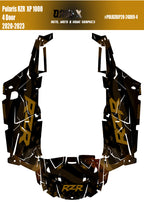 2020 - 2023 Polaris RZR  XP 1000 4 Door  Graphics Kit D69-4 Flag