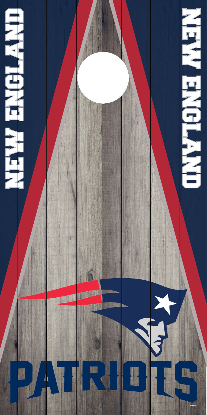 Corn Hole Board Wrap Skin - New England Patriots Cornhole D4