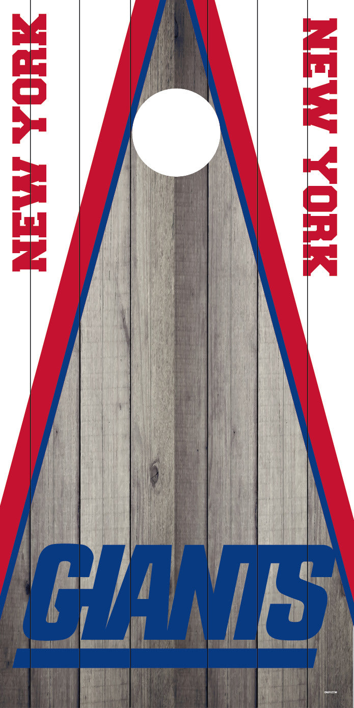 Corn Hole Board Wrap Skin - New York Giants Cornhole D3