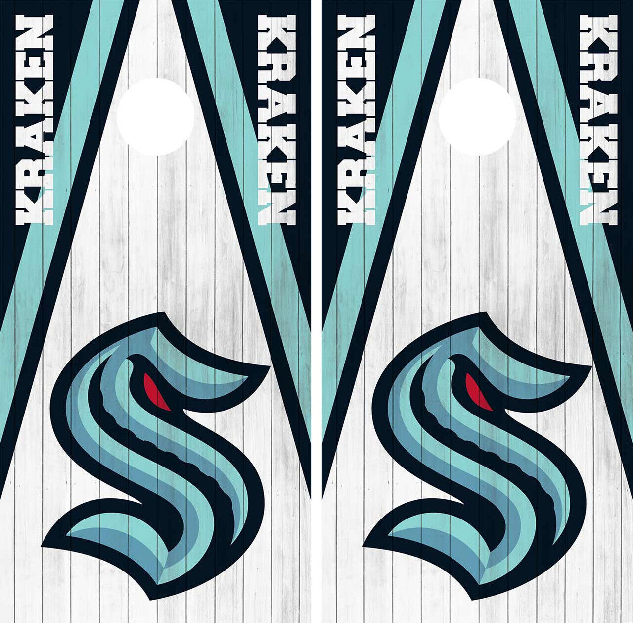 Corn Hole Board Wrap - Seattle Kraken Cornhole