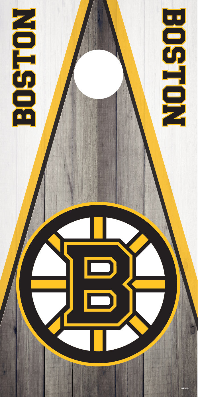 Corn Hole Board Wrap - Boston Bruins Cornhole Skin