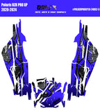 2020 - 2024 Polaris RZR Pro XP 4 Graphics Kit D52-3 Blue
