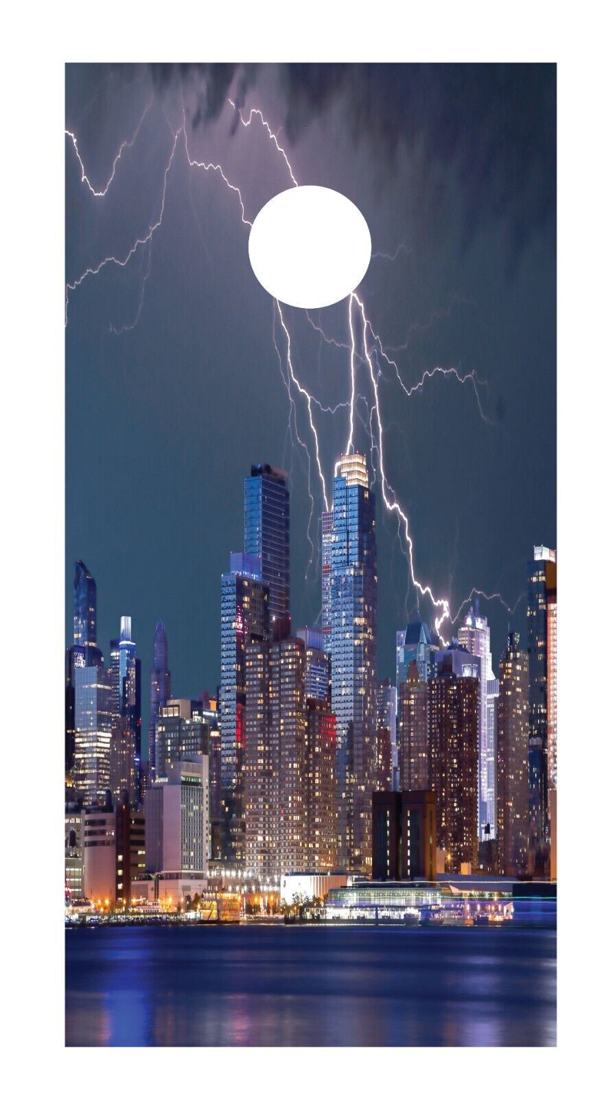 Corn Hole Board Wrap - Lightning Strike Set Cornhole