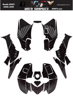 2006-2018 Honda TRX 250 EX Graphics Kit - Pro Ed D51-3 Stealth