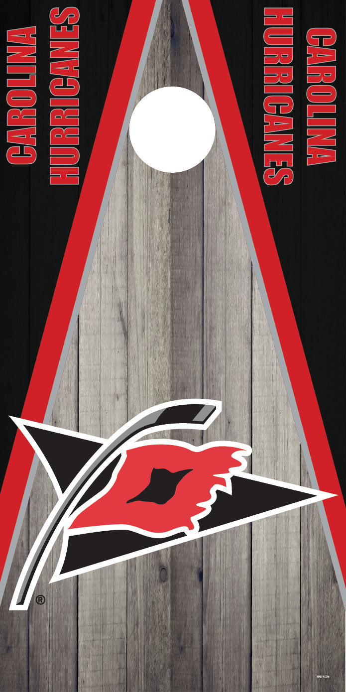 Corn Hole Board Wrap - Carolina Hurricanes Cornhole Skin D3