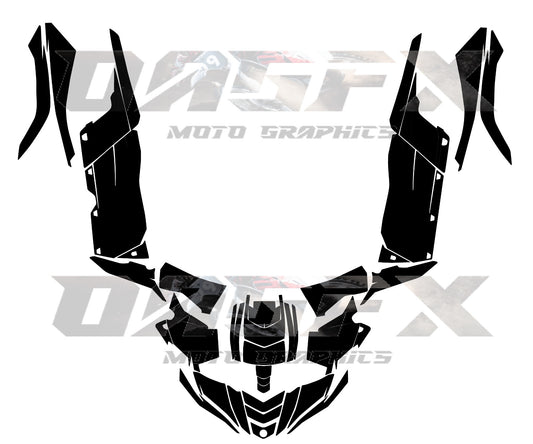 2015-2018 Yamaha YXZ 1000 Vector  Design Template With Pre-made design