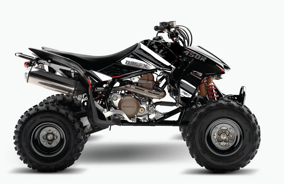 2004 - 2018 Honda TRX 450R ER Graphics Kit - Pro Ed D35-3 Stealth