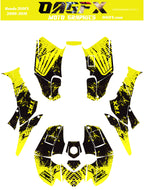 2006-2018 Honda TRX 250 EX Graphics Kit - Pro Ed D51-2 Yellow
