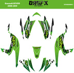 2008 - 2014 Kawasaki KFX 450 Graphic Kit -  D52-1 Green
