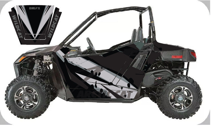 2017 - 2020 Arctic Cat Wildcat 700 Sport Graphic Kit D39-4 Stealth