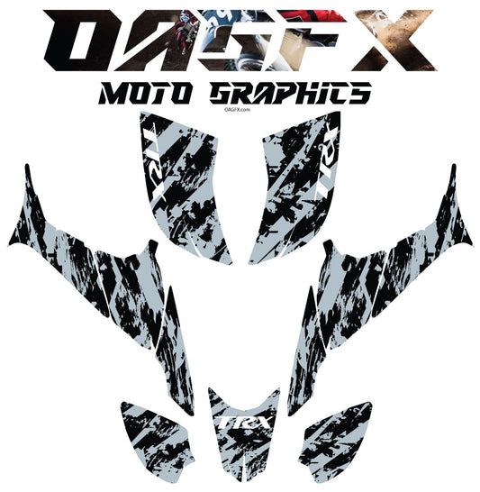 2007-2018 Honda TRX 90 Graphics Kit - Pro Ed D41-5 Grey