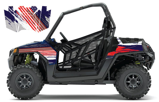 2008 - 2018 Polaris RZR 570 UTV Graphics Kit D38-1 American Flag