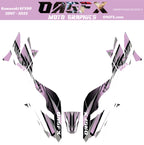 2007 - 2022 Kawasaki KFX 50 90 Graphic Kit -  D35-5 Pink