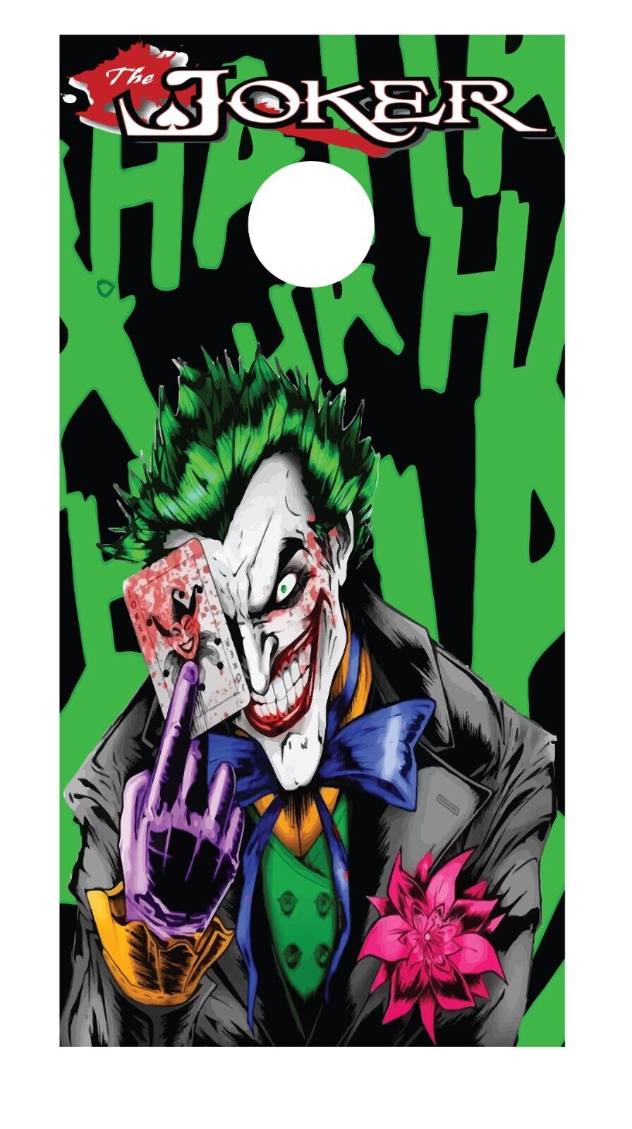 Corn Hole Board Wrap - Joker Cornhole