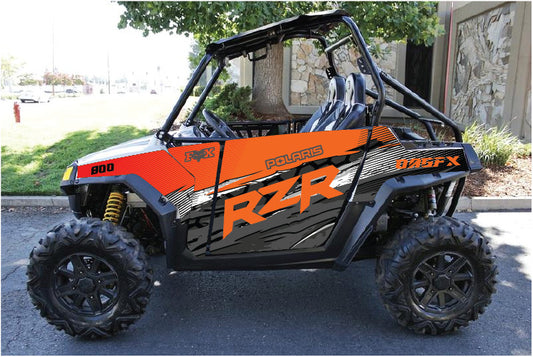 2007 - 2010 Polaris RZR 800 Graphics Kit D49-1 Orange