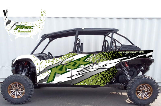 2020 - 2024 Kawasaki Teryx KRX 4 Door 1000 Graphic Kit - Pro Edition D66-2 Green