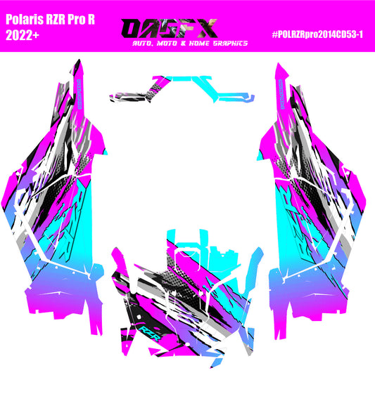 2022-2024 Polaris RZR XP Pro XP Pro R OAGFX Graphics Kit D53-1 Wild