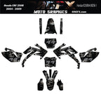 2004-2009 Honda CRF250R Graphics Kit - Pro Ed DSK-1 CRF 250 Stealth Skulls