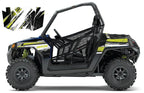 2008 - 2018 Polaris RZR 570 UTV Graphics Kit D35-2 Yellow