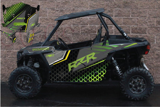 2014 - 2018 Polaris RZR XP 1000 Graphics Kit D46-2 Green