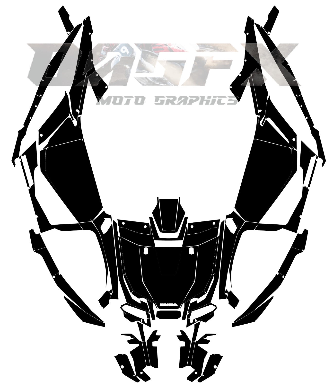 2019-2022 Honda Talon Vector  Design Template With Pre-made design