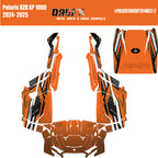 2024-2025 Polaris RZR XP 1000 Graphics Kit D52-2 Orange OAGFX