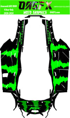 2020 - 2024 Kawasaki Teryx KRX 4 Door 1000 Graphic Kit - Pro Edition D- Monster