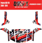 2009 - 2018 Polaris RZR 170 UTV Graphics Kit D37-2 Red