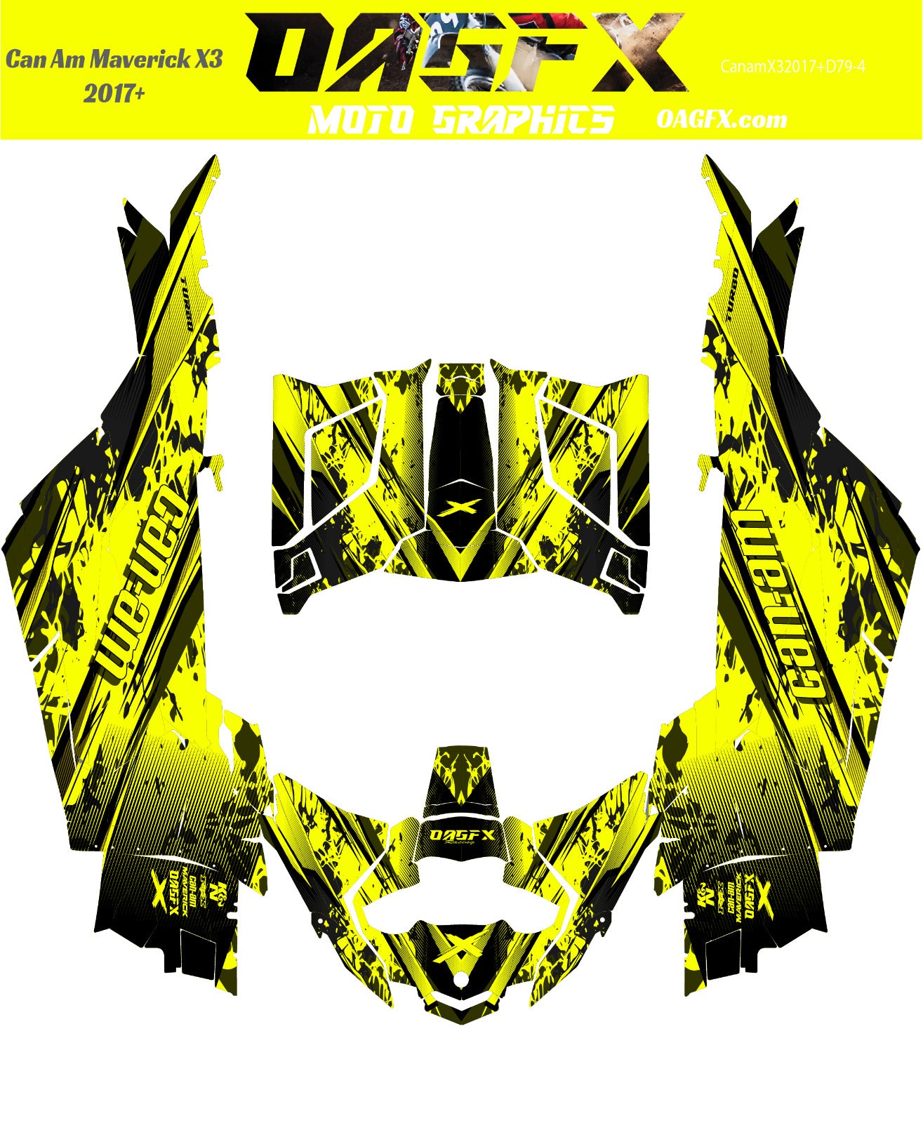 2017 - 2024 Can Am X3 Maverick Graphics Kit  Pro Edition D79-5