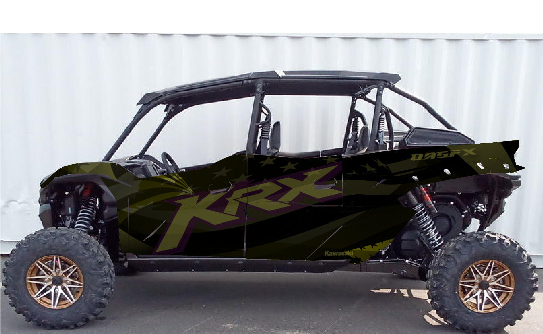 2020 - 2024 Kawasaki Teryx KRX 4 Door 1000 Graphic Kit-Pro Edition D69-3 USA