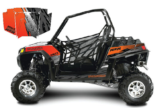 2011 - 2013 Polaris RZR 900 Graphics Kit D49-1 Orange