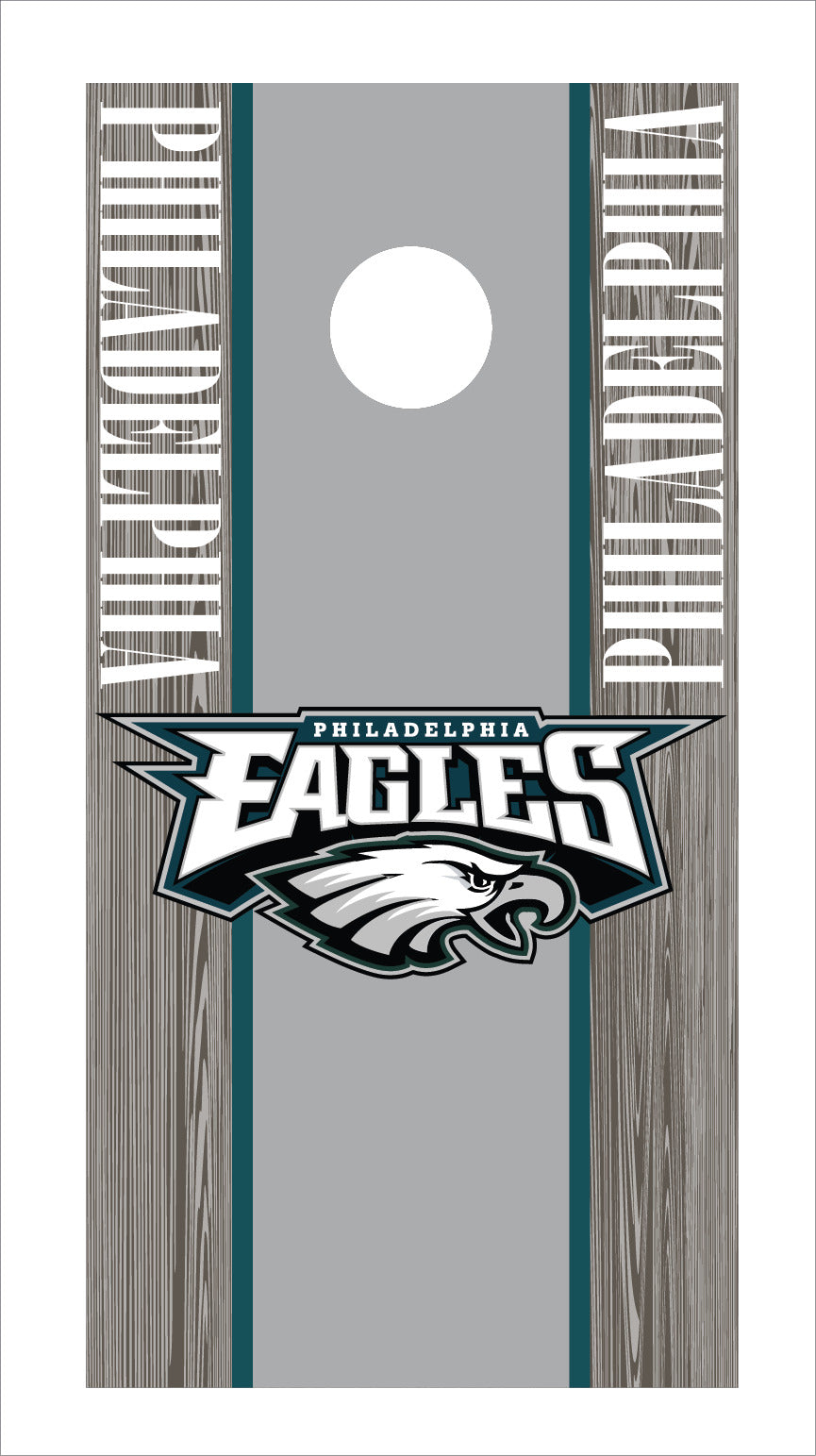 Corn Hole Board Wrap - Philadelphia Eagles Set Cornhole