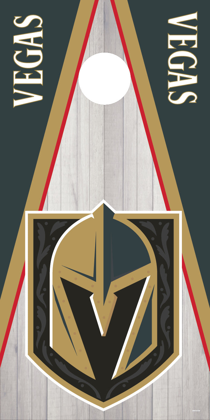 Corn Hole Board Wrap - Las Vegas Golden Knights Set Cornhole Skin D4