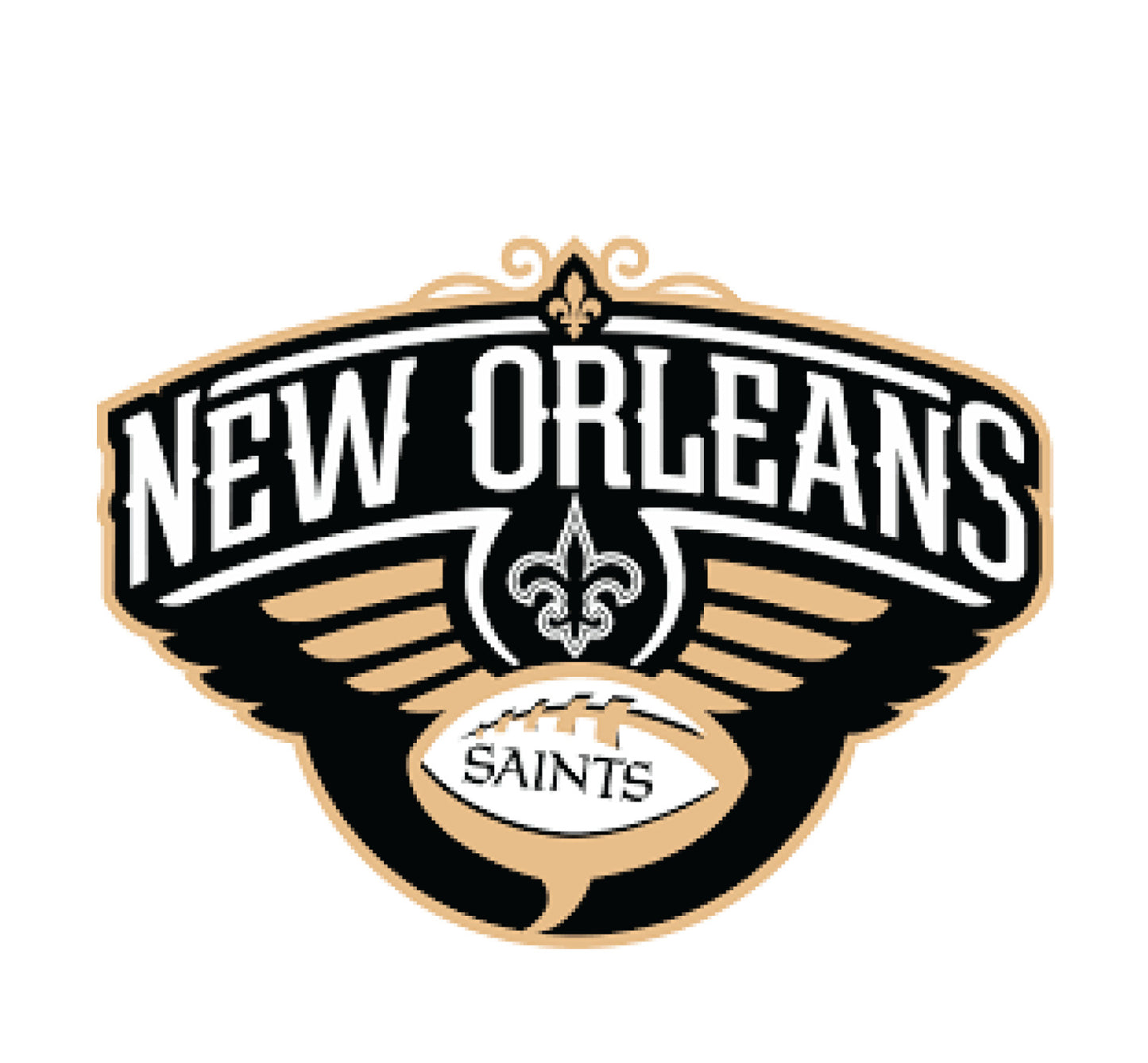 New Orleans Saints Decal D2 ~ Vinyl Car Sticker - Wall, Cornholes Graphics