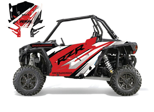 2014 - 2018 Polaris RZR XP 1000 Graphics Kit D33-2 Red