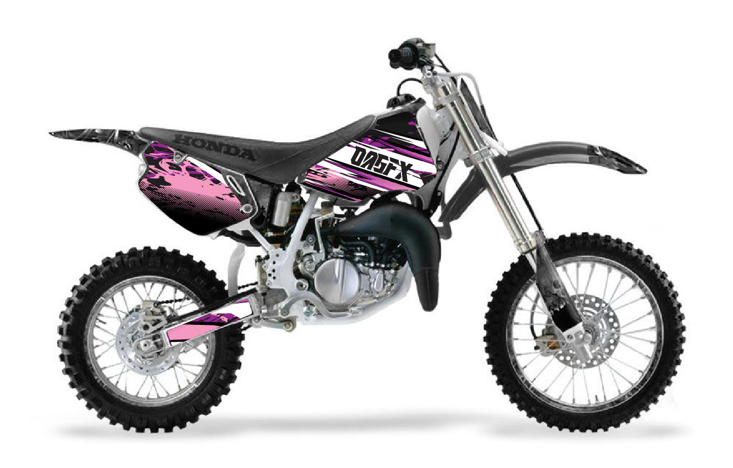 1996 - 2002 Honda CR 80  OAGFX Graphics Kit - D35-4 Pink