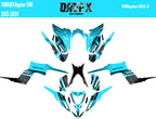 2013 - 2024 Yamaha Raptor 700 Graphics Kit D52-3 Teal