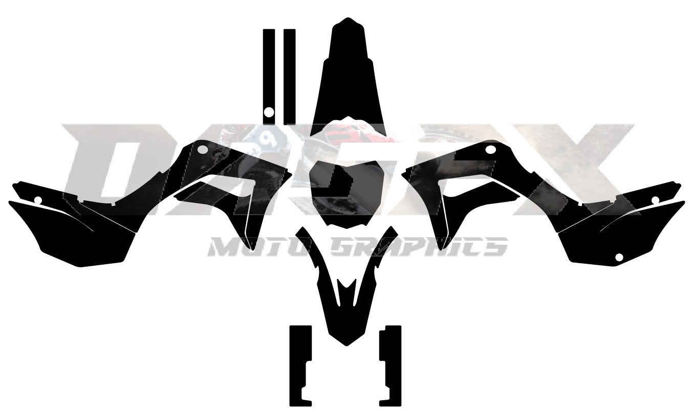 2019-2023 Honda CRF 125 Vector  Design Template With Pre-made design