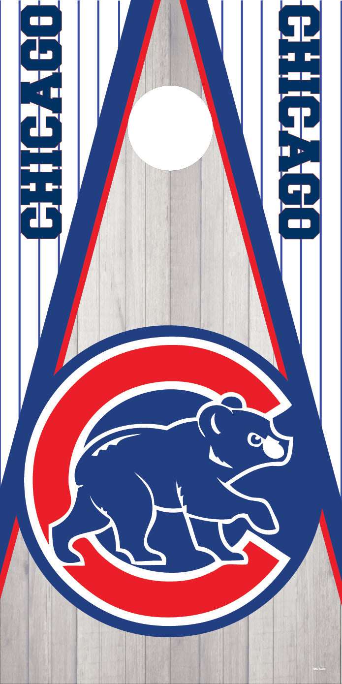 Corn Hole Board Wrap - Chicago Cubs Cornhole D3