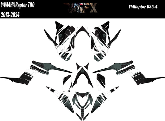 2013 - 2024 Yamaha Raptor 700 Graphics Kit D35-4