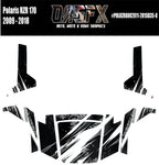2009 - 2018 Polaris RZR 170 UTV Graphics Kit D35-8 Black